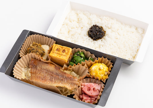 二段折箱弁当 赤魚の味醂醤油焼き