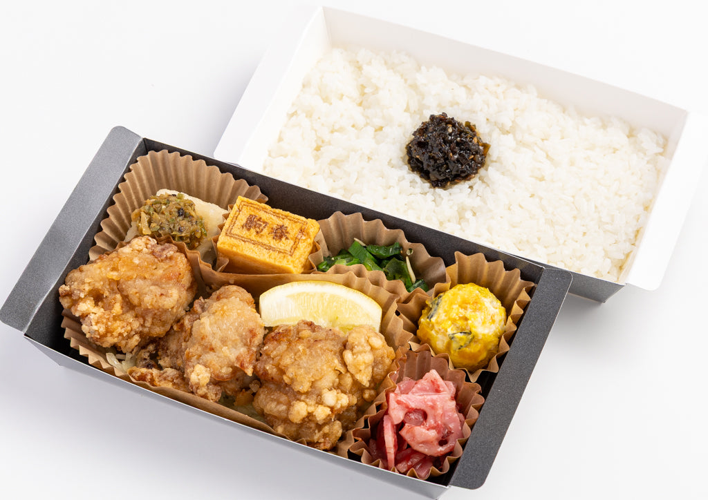 二段折箱弁当 鶏ももの和風から揚げ
