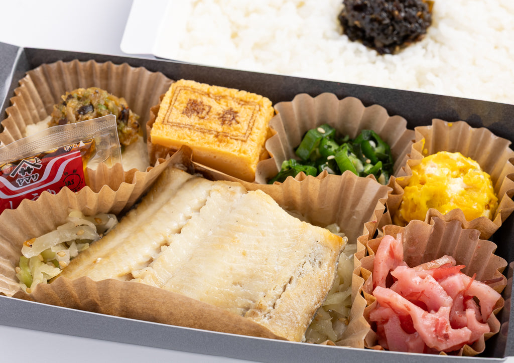 二段折箱弁当 トロほっけの塩焼き